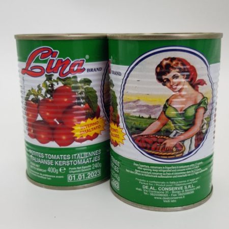 Lina Brand Kerstomaten uit blik van Tomaten uit de Salerno streek zuid Italie