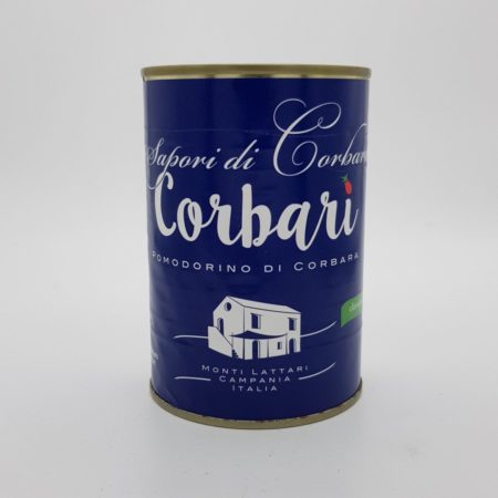 Corbara Pomodorino blik tomaten van hoge kwaliteit