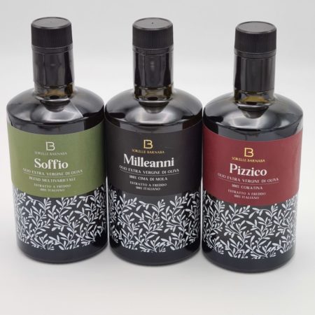 Olijfolie pakket met 3 extra vergine olijfolies uit Puglia