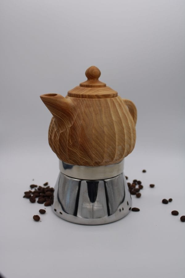 Italiaanse Percolator met houten kan