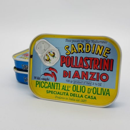 Pikante sardienen op olijfolie uit Italië