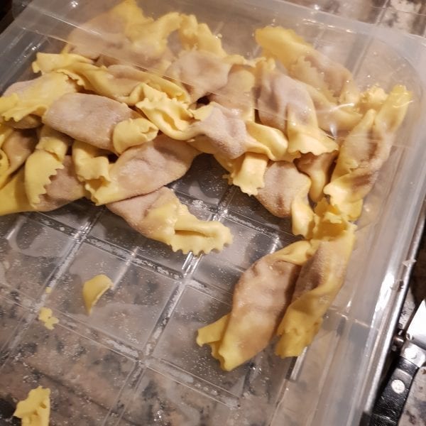 gevulde verse pasta met gorgonzola