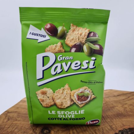 Gran Pavesi olijf smaak een top toastje uit Italie