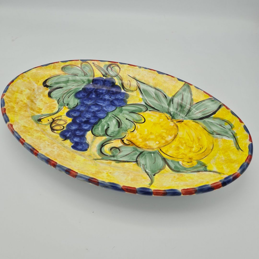 Siciliaans-keramiek-schaal-van-35-cm Siciliaans keramiek schaal van 35 cm