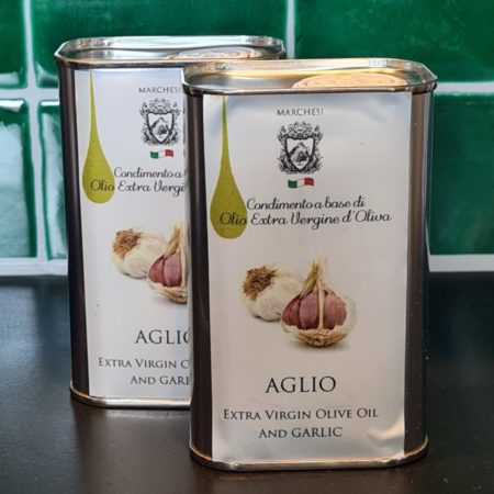 Marchesi extra vergine olijfolie met knoflook